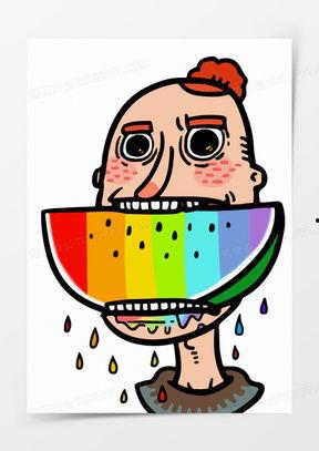 吃瓜娱乐素材图片大全